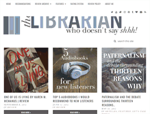 Tablet Screenshot of librarianwhodoesntsayshhh.com